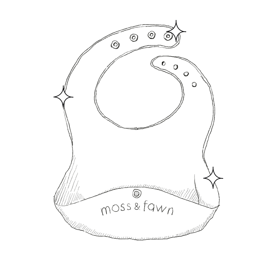 feeding teething silicone bib easy to clean