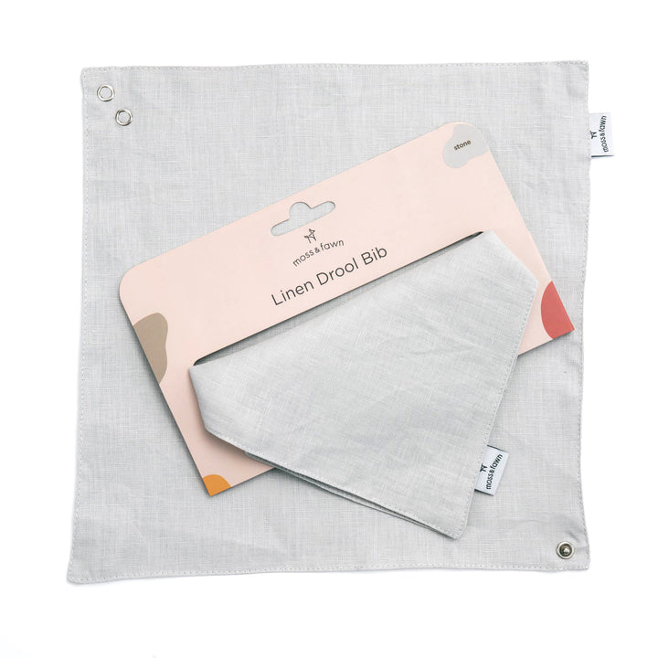 100% Linen Drool Bib